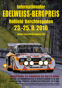 Plakat Edelweiß-Bergpreis Roßfeld 2016